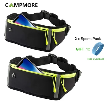 Пояс для бега Campmore, поясная сумка для женщин, мужчин, Водонепроницаемая поясная сумка для бегунов, пояс для пеших прогулок, фитнеса, путешествий