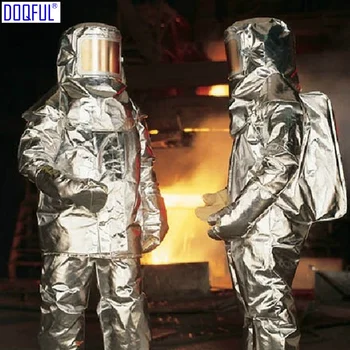 Новая Термостойкая Форма Пожарного с тепловым излучением 1000 Градусов, Алюминизированный Авиационный спасательный костюм для тушения пожара