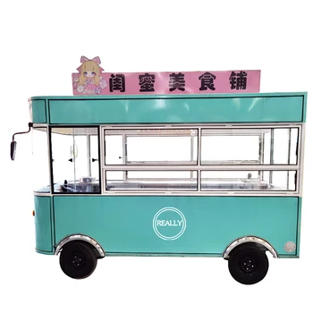 Мобильная Пекарня Тележка быстрого питания Тележка для Уличной еды с мороженым Кухонное Оборудование Для продажи Киоск для еды На открытом воздухе