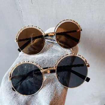 Оригинальный Дизайн 2023 Летние Новые Высококачественные Солнцезащитные очки с круглой Оправой для женщин UV400, Модные Очки Унисекс, Лидер Продаж
