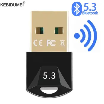 USB Bluetooth 5.3 Адаптер Беспроводной приемник BT 5.3 Донгл Высокоскоростной передатчик Mini Bluetooth USB Адаптер для ПК Ноутбука