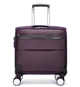 18-дюймовый Оксфордский Багажный чемодан, Мужской Спиннер-чемодан, Размер каюты, ручная кладь на колесиках, Дорожная сумка для багажа на колесиках