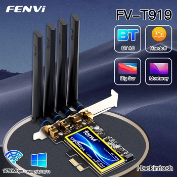 Fenvi T919 1750 Мбит/с PCIe Настольная WiFi Карта BCM94360 Для macOS Hackintosh 802.11AC Bluetooth 4.0 Двухдиапазонный Беспроводной Адаптер Win10