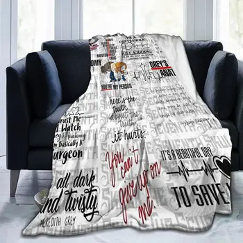 Телевизор с серым анатомическим рисунком, Милое Одеяло, чехол для дивана, Фланелевый мультяшный принт, Дышащее супер теплое одеяло, одеяло для путешествий