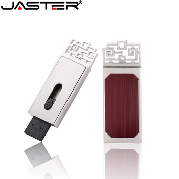 JASTER USB флэш-накопители в китайском стиле 64 ГБ USB-накопитель Металлическая ручка 128 ГБ Флешка Водонепроницаемая карта Памяти креативный подарочный U-Диск
