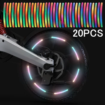 Лазерная наклейка на ступицу колеса автомобиля, Светоотражающая лента в полоску для мотоцикла, Безопасность ночного вождения, Светоотражающая наклейка Универсальная