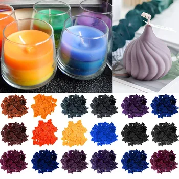 34 цвета/комплект Чипсы для свечей, Краситель для Мыла, Краситель для Изготовления ювелирных изделий Ручной работы