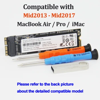 Новый 128 ГБ 256 ГБ 512 ГБ 1 ТБ 2 ТБ PCIe NVMe SSD Для Macbook Pro A1502 A1398, Macbook Air A1465 A1466, iMac A1418 A1419 SSD