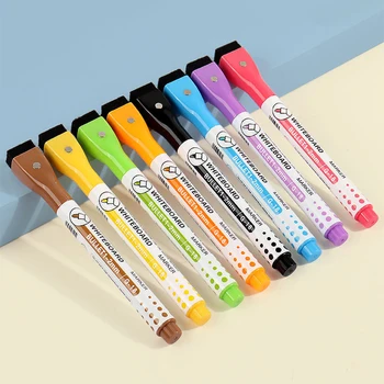 8 Цветных волшебных цветных маркеров, стираемая доска для рисования, карандаш, магнит, который можно впитывать кистью, школьные канцелярские принадлежности