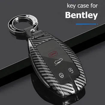 Чехол для ключей Bentley Continental GT Bentayga 2022, держатель дистанционного брелока, металлические автомобильные аксессуары
