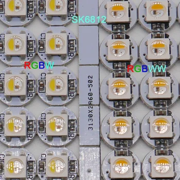 100шт SK6812 Светодиодная плата Радиатора RGBW/RGBWW светодиодные чипы (10 мм * 3 мм) SK6812 IC Встроенный 5050 SMD RGB DC5V