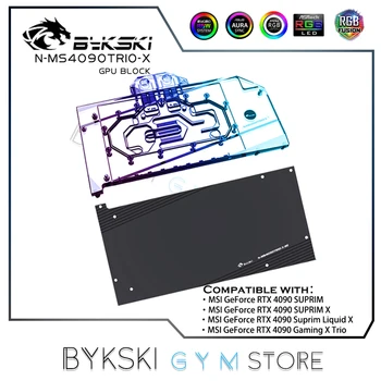 Блок графического процессора Bykski Для MSI RTX 4090 Suprim X/RTX4090 GAMING X TRIO 24G, Радиатор охлаждения VGA Cooler 5V 12V N-MS4090TRIO-X