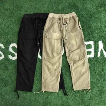 2021Fw, 7-я коллекция, Брюки-карго FG7C, Мужская уличная одежда в стиле хип-хоп, Армейские зеленые брюки с большим карманом, Модные Брюки-бондаж