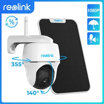 [отремонтированная камера] Wi-Fi Камера Reolink Argus PT 1080p, беспроводная камера безопасности с интеллектуальным обнаружением, работающая от аккумулятора, с возможностью поворота и наклона