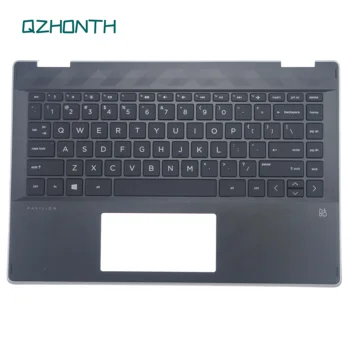 Новинка Для HP Pavilion X360 14-DH с Подставкой для рук в верхнем корпусе и американской клавиатурой без подсветки Blue Edge L53788-001