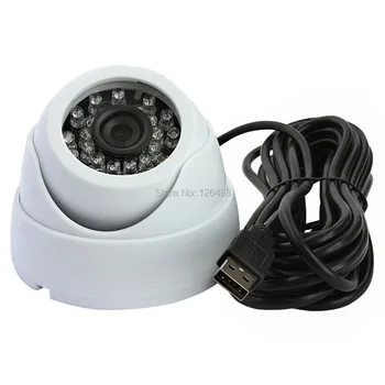 Белая 1mp 720P H.264/MJPEG/YUY2 дополнительная UVC ir инфракрасная купольная веб-камера ночного видения usb hd с пластиковым кабелем USB 3 м