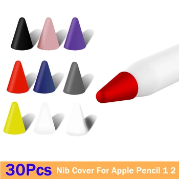 Чехол для кончика карандаша Apple Pencil 2-го 1-го Поколения, Немой Силиконовый Чехол для наконечника, Чехол для iPad Pro Mini, Чехол для карандаша, Защита кожи