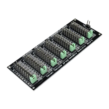 Программируемая плата восьмидесятидекадного резистора 0,1R-9999999,9R 0,1-9,9999999MR (0-10 мс) с точностью шага 0,1 R Модуль сопротивления SMD 1/2 Вт