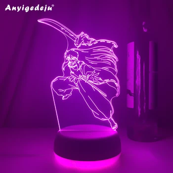 3d светодиодная лампа Аниме Inuyasha для Спальни, Декоративный ночник, подарок на День Рождения, лампа для комнаты, Акриловый светодиодный ночник Inuyasha