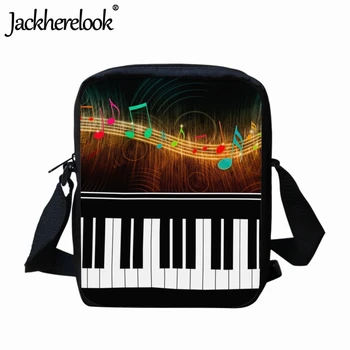 Jackherelook, Детская сумка-мессенджер, Новые Клавиши пианино, Музыкальная нота, Дизайн с принтом, сумка через плечо для ребенка, Повседневная дорожная маленькая школьная сумка