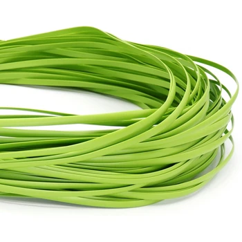500 г Зеленого Плоского синтетического ротанга, Материал для плетения, пластиковый ротанг для вязания, Ротанг