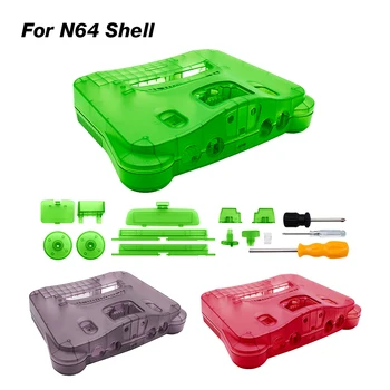 Сменный пластиковый корпус для консоли N64, прозрачный чехол для Nintendo 64, корпус, Прозрачная игровая коробка, чехол для N64, чехол