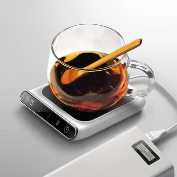 Новая Питьевая USB-грелка для кофейных кружек и чашек для офисного стола, Умная Электрическая грелка для напитков в домашнем Офисе с 3 настройками температуры