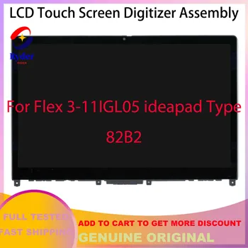11,6-Дюймовый Дигитайзер с сенсорным экраном FHD 1920x1080 IPS LCD В сборе С Рамкой Для Lenovo Ideapad Flex 3-11IGL05 82B2