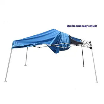 10x10 Выдвижная палатка с навесом, переносная палатка с мгновенным откидыванием ножек с сумкой для переноски, синий