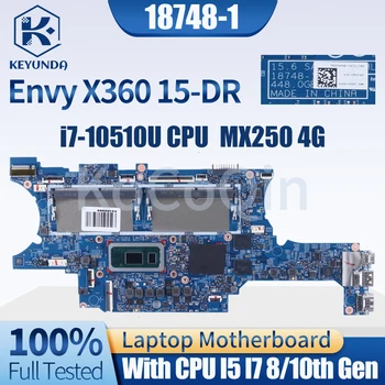 18748-1 Для HP X360 15-DR 15T-DR TPN-W142 Материнская плата ноутбука L63887-601 L63888-601 I5 I7 8/10 MX250 4G DDR4 Материнская плата ноутбука