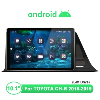 Радуясь Послепродажной Автомобильной Аудиосистеме Android, Автомагнитола Для Toyota CH-R CHR 2016 2017 2018 2019, GPS-навигация Carplay No 2Din