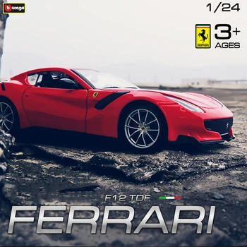 Bburago 1: 24 Горячий стиль Ferrari F12 TDF Модель автомобиля Литье под давлением Металлическая Модель Детская игрушка Подарок Бойфренду Имитация Коллекции сплавов