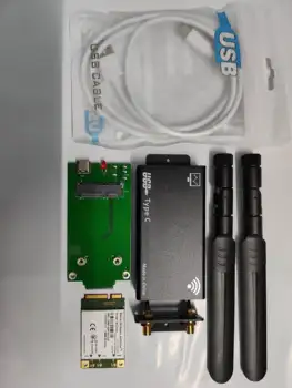 MC7430 Sierra Беспроводной мини-модуль pcie + черный корпус + антенна LTE + косичка + USB-кабель + печатная плата