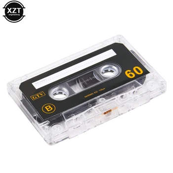 Стандартный кассетный магнитофон с пустой кассетой На 60 минут С магнитной аудиозаписью для записи речи и музыки