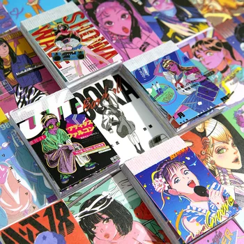 50 шт./лот Канцелярские наклейки Kawaii Showa Girls Diary Planner Декоративная мобильная наклейка Для Скрапбукинга DIY Craft Sticker