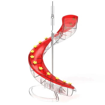 1 шт. ДНК-кормушка для птиц Спиральный дизайн Легко Моющийся Кувшин для нектара с одной спиралью