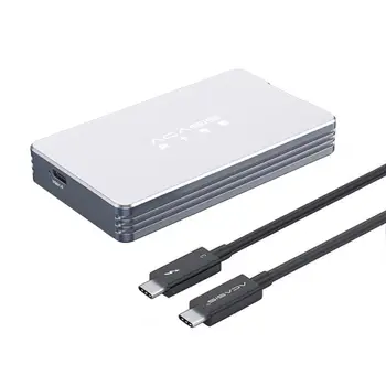 Acasis Портативный USB 4.0 Мобильный M.2 Жесткий диск Type-c Внешний корпус 40 Гбит/с для SSD-накопителя Thunderbolt3 NVME Key-M 2280