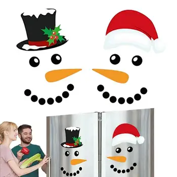 Рождественские магниты, Светоотражающие Рождественские магниты Для холодильника, Рождественский декор для дверцы холодильника, Металлическая дверь, Автомобильное стекло